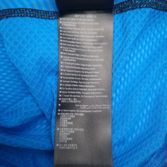 Under Armour Run Cold Gear Men's Size Large Royal Blue & Black Activewear Shirt - Picture 7 of 13